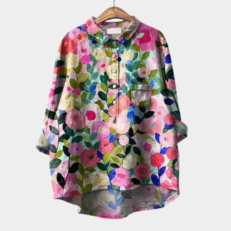 Fairlight Printed Relaxed Tunic in Bright Petals