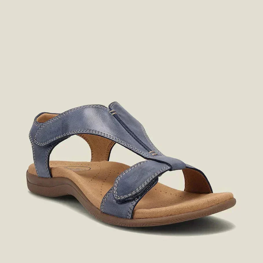 Manly Adjustable Comfort Sandals in Blue