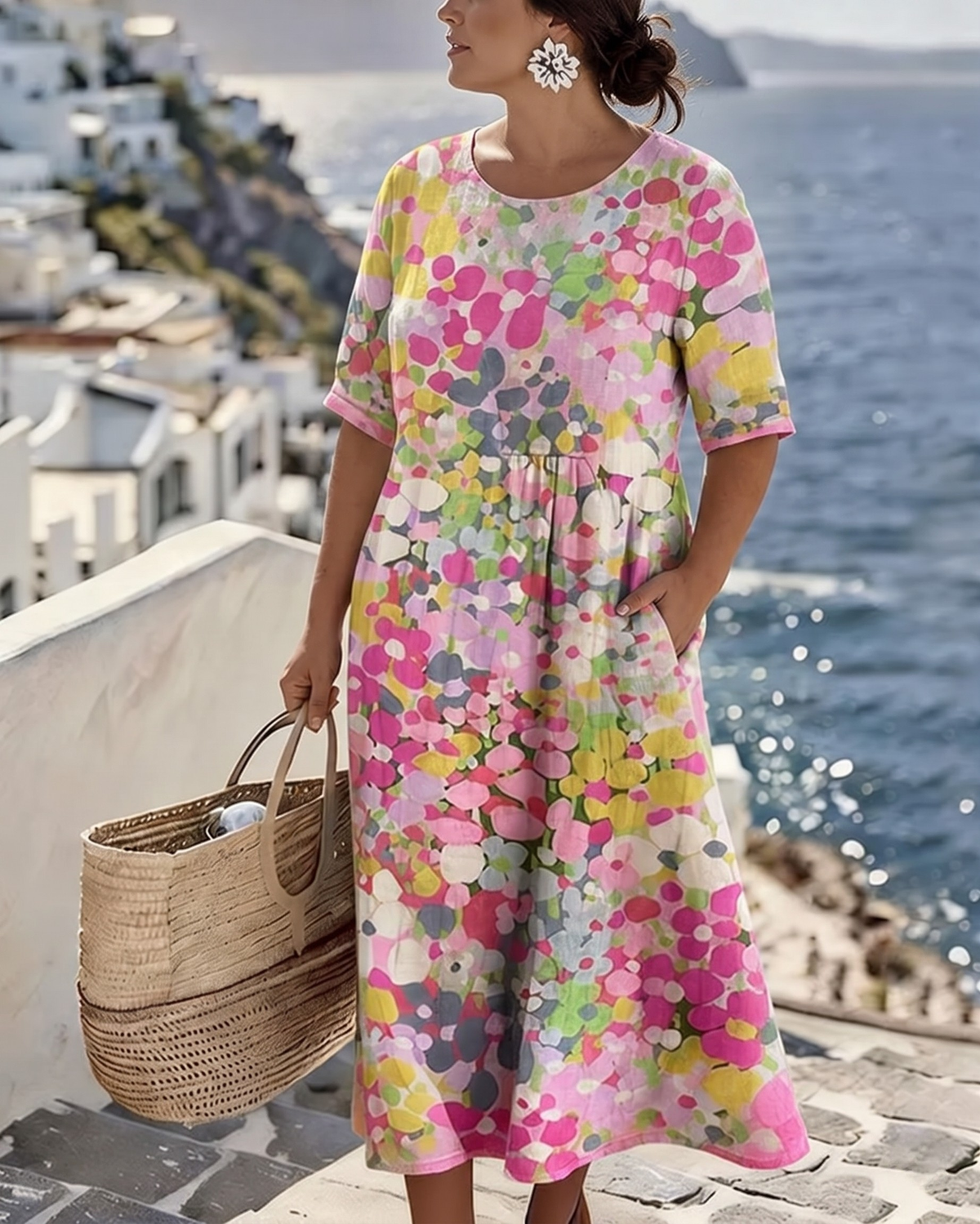 Elizabeth Bay Floral Midi Dress