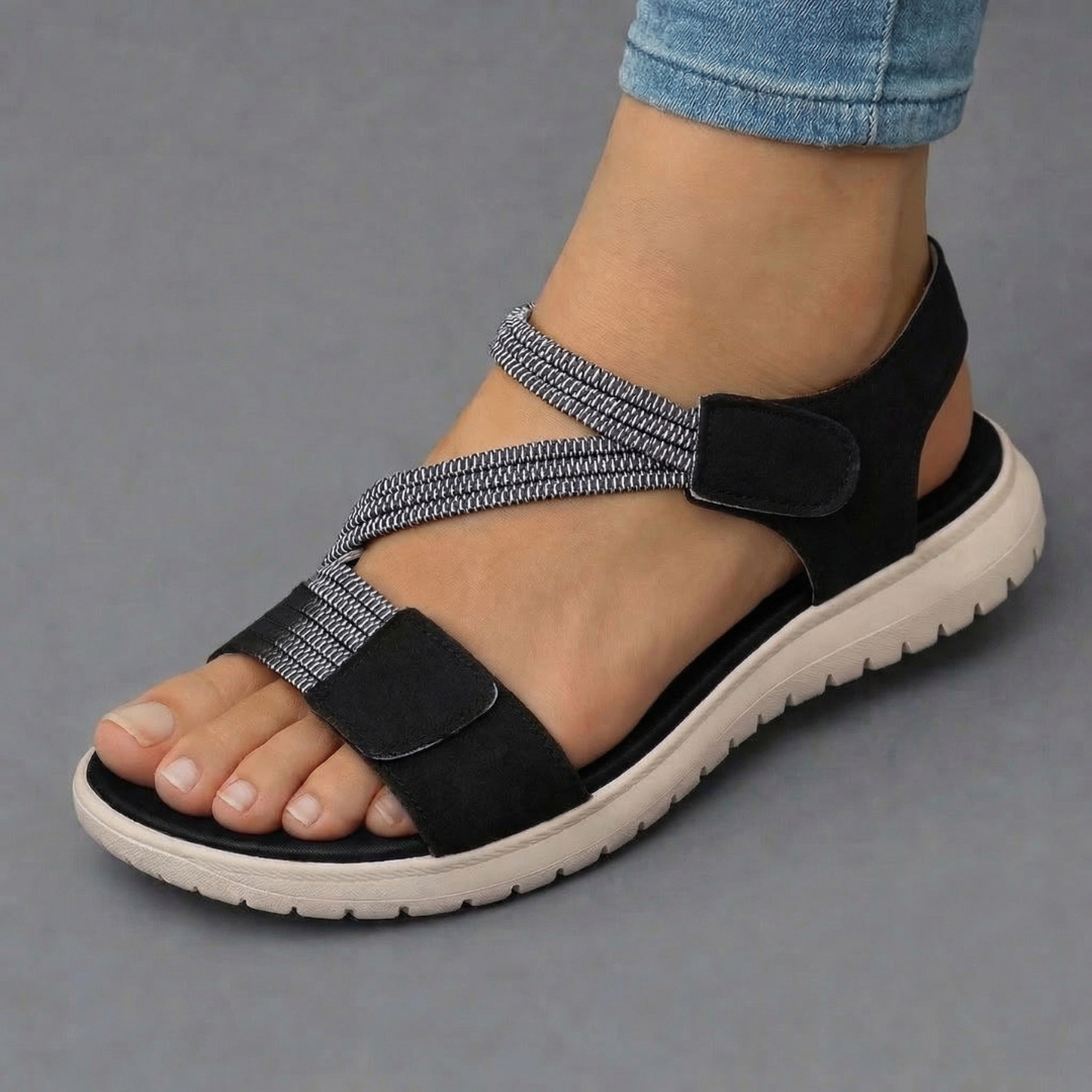 Maroubra Multi-Strap Sandals in Black