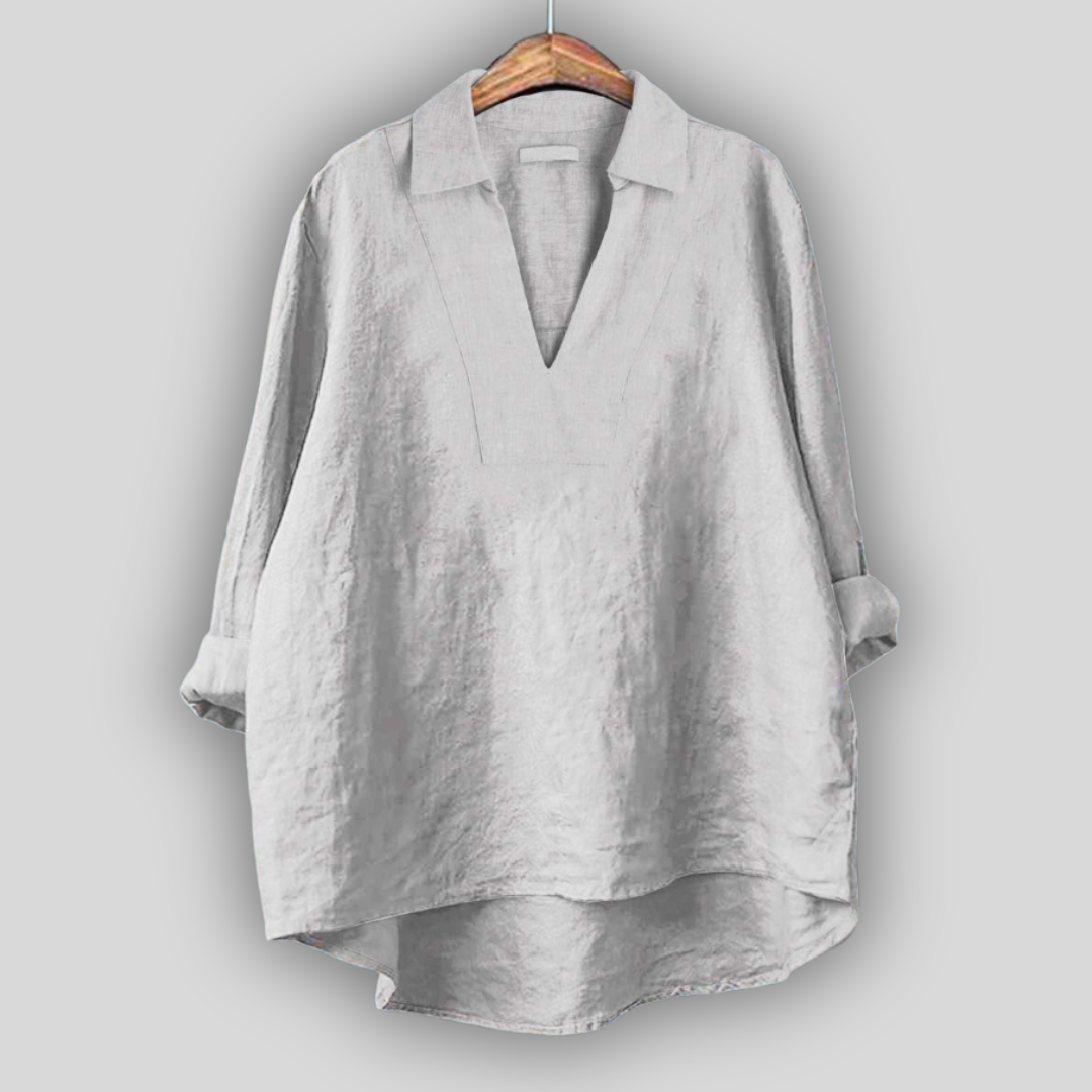 Seaforth V-Neck Tunic in White