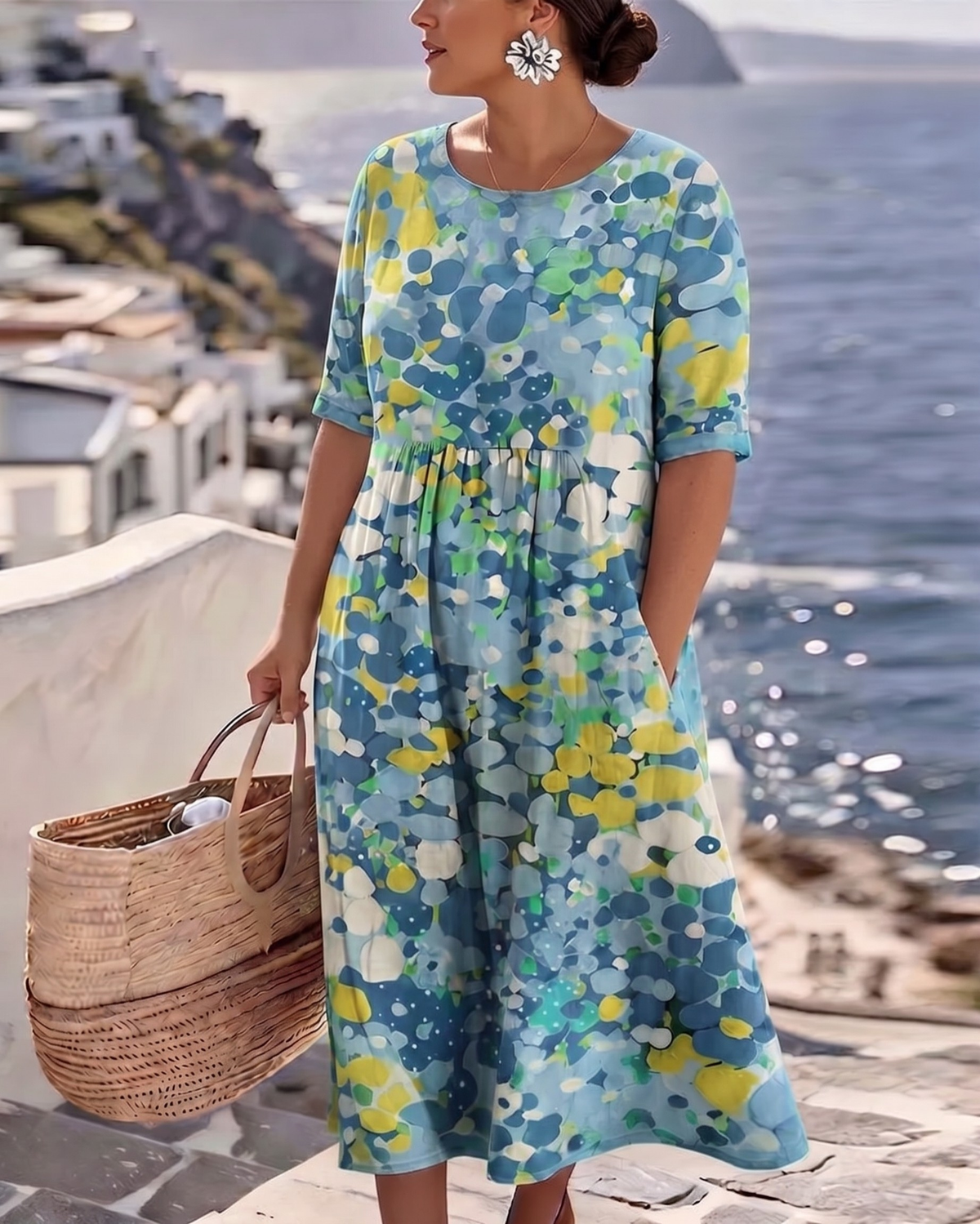 Elizabeth Bay Floral Midi Dress