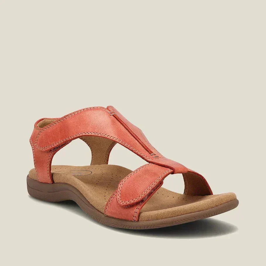 Manly Adjustable Comfort Sandals in Orange