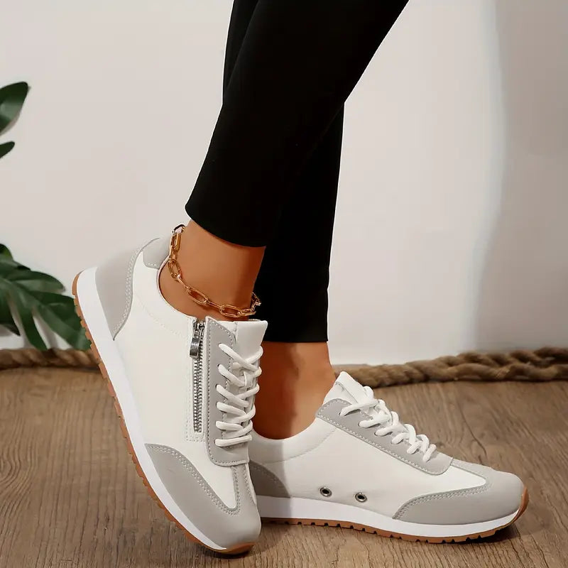 Mosman Side-Zip Sneakers in Grey