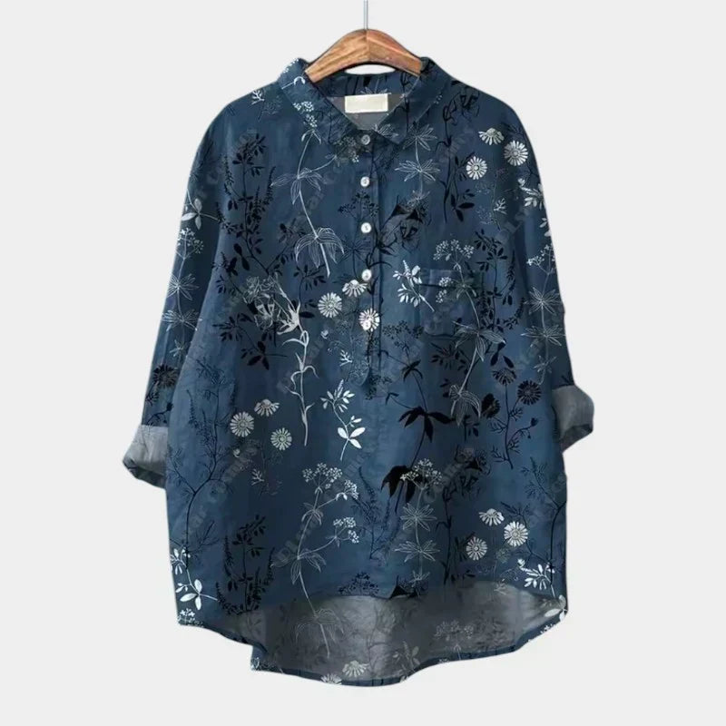 Fairlight Printed Relaxed Tunic in Midnight Garden