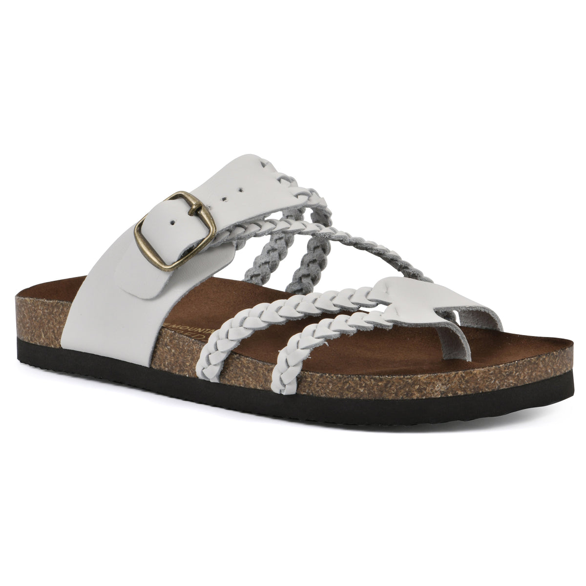 Bilgola Braided Footbed Sandals in White