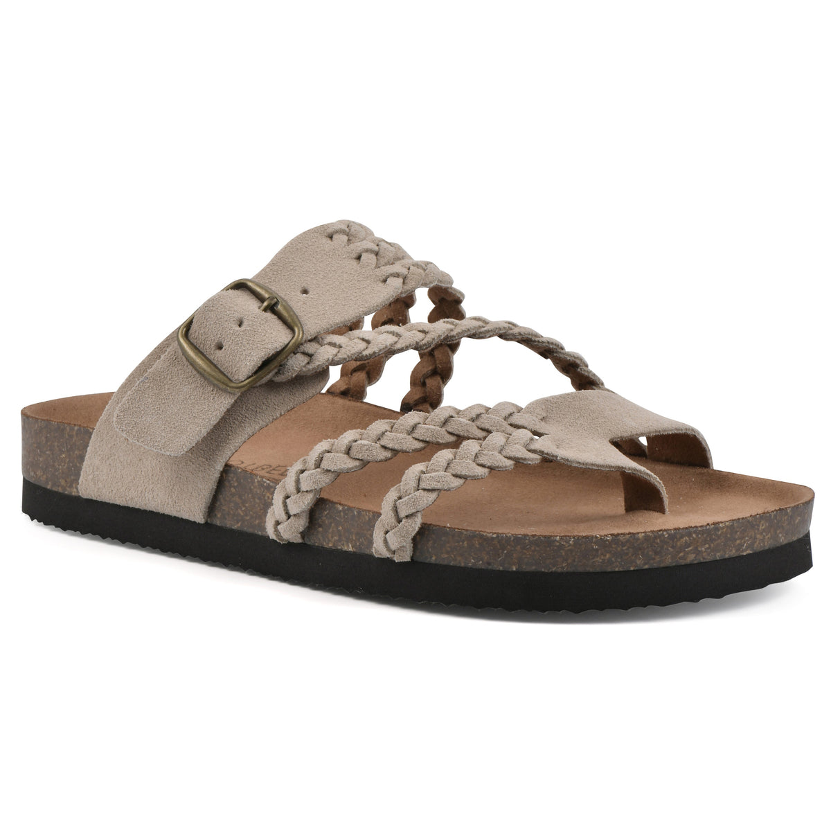Bilgola Braided Footbed Sandals in Grey