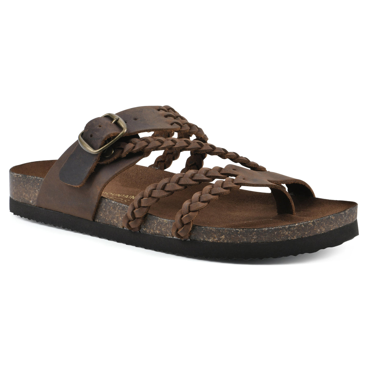 Bilgola Braided Footbed Sandals in Brown