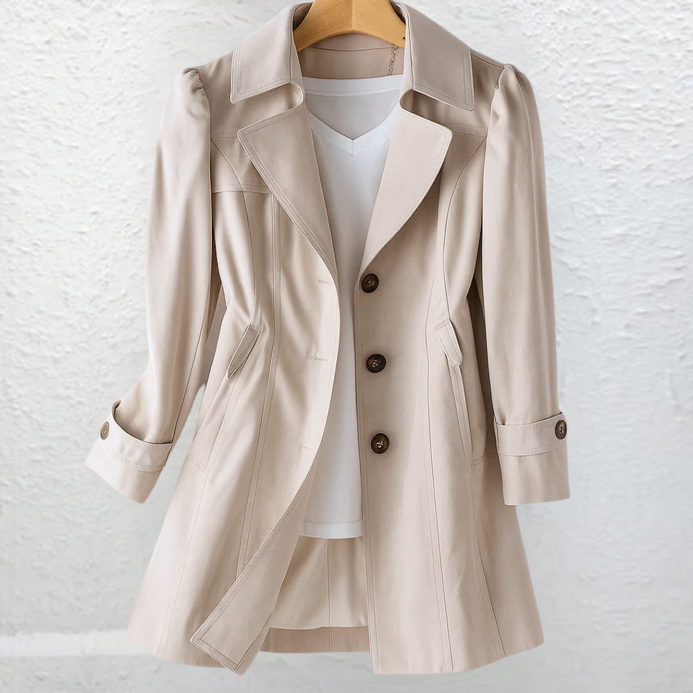 Millers Point Classic Trench Coat in Beige