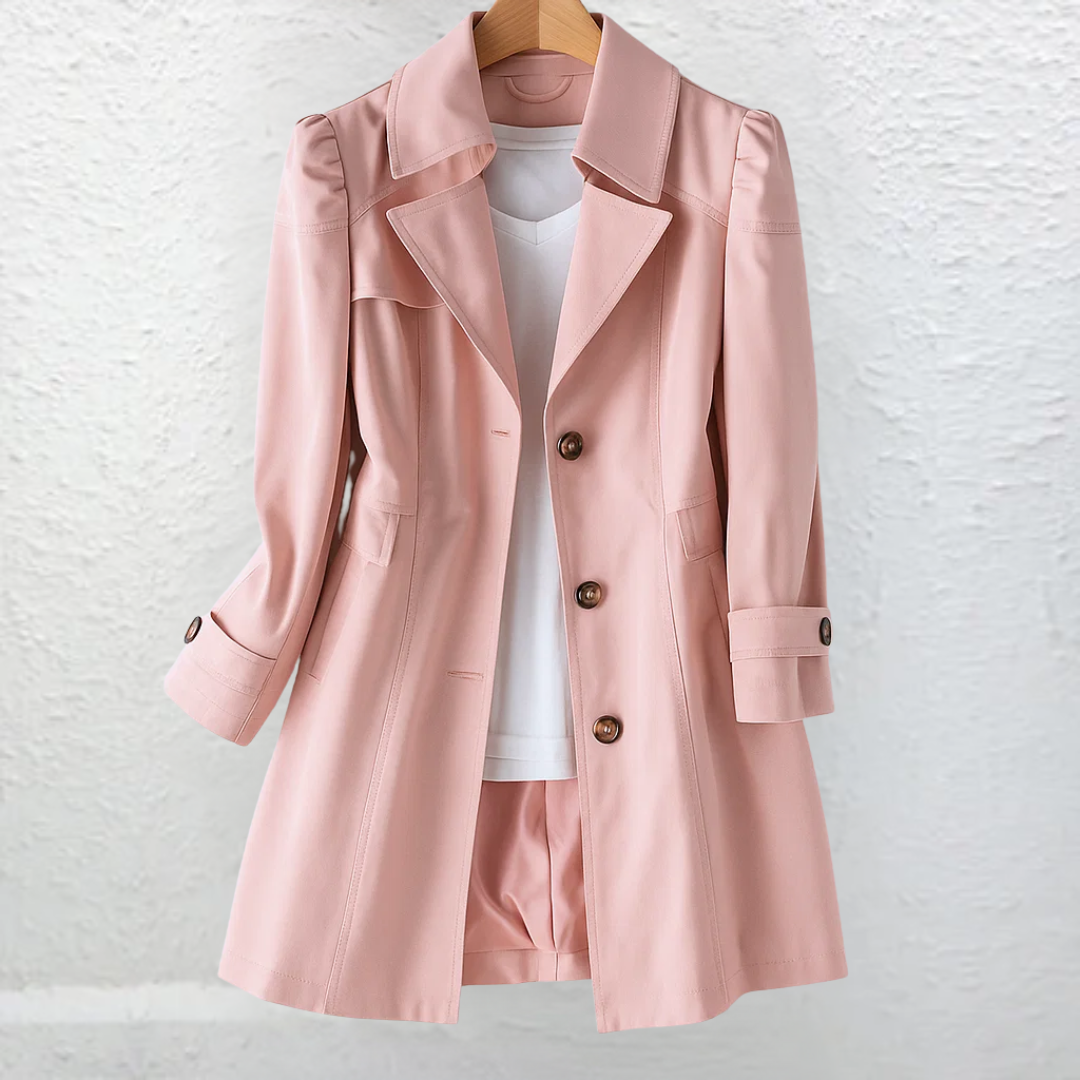 Millers Point Classic Trench Coat in Pink