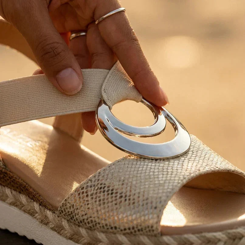 Palm Beach Cork Wedge Sandals