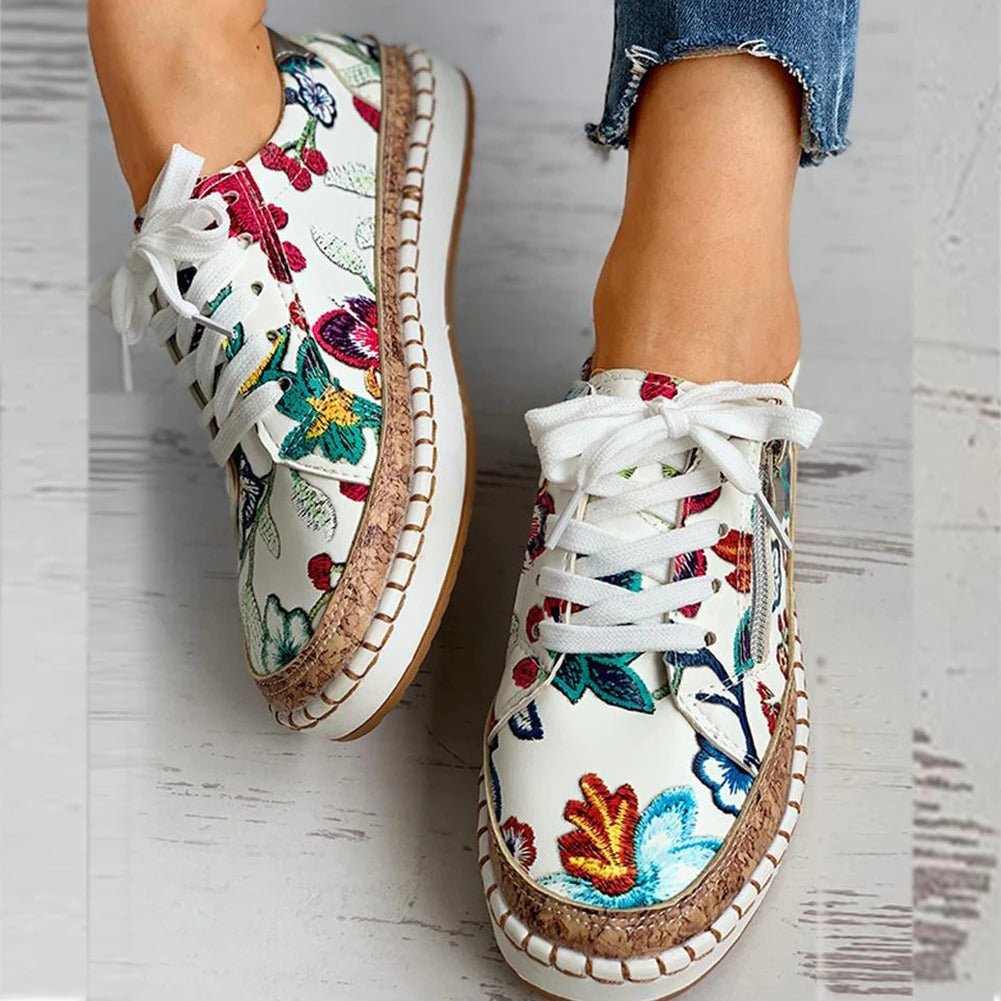 Paddington Floral Zip Sneakers