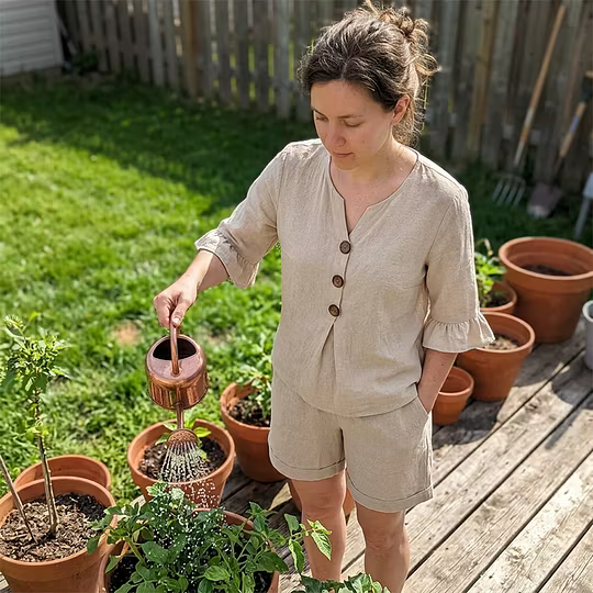 Church Point Blouse & Shorts Set
