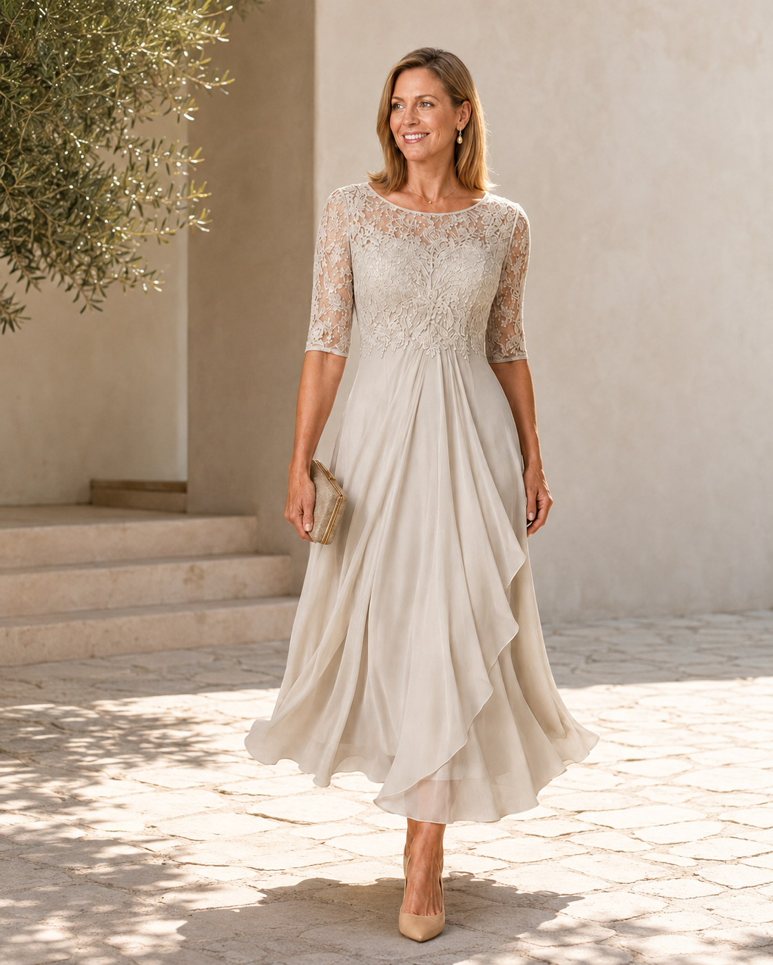 Darling Point Lace Midi Dress