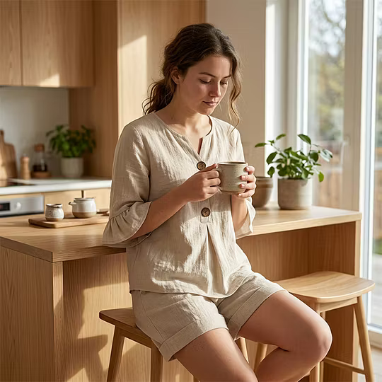 Church Point Blouse & Shorts Set