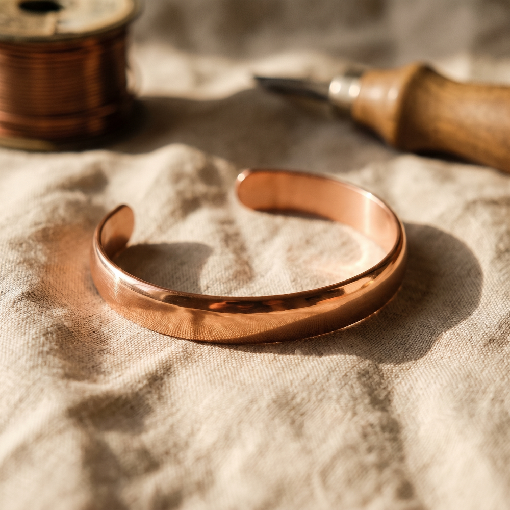 Shelly Beach Smooth Copper Cuff