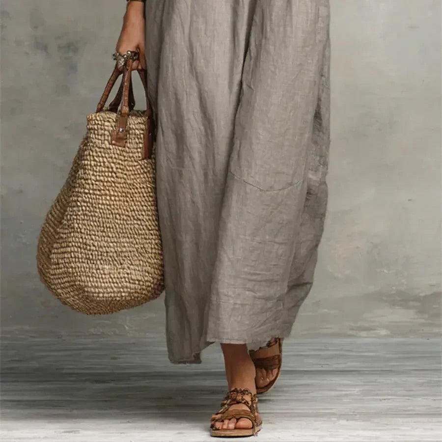 Whale Beach Ruffle Maxi Dress